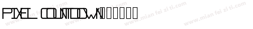 pixel countdown字体转换